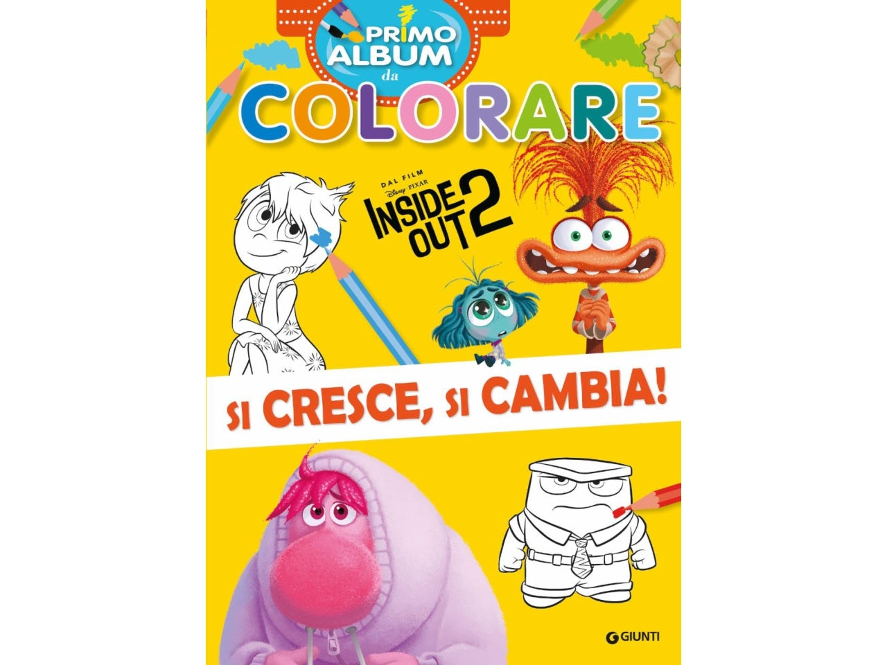 Libro inside out 2 - primo album da colorare