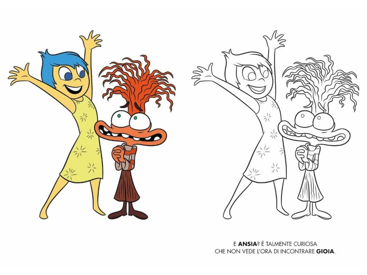 Libro inside out 2 - primo album da colorare