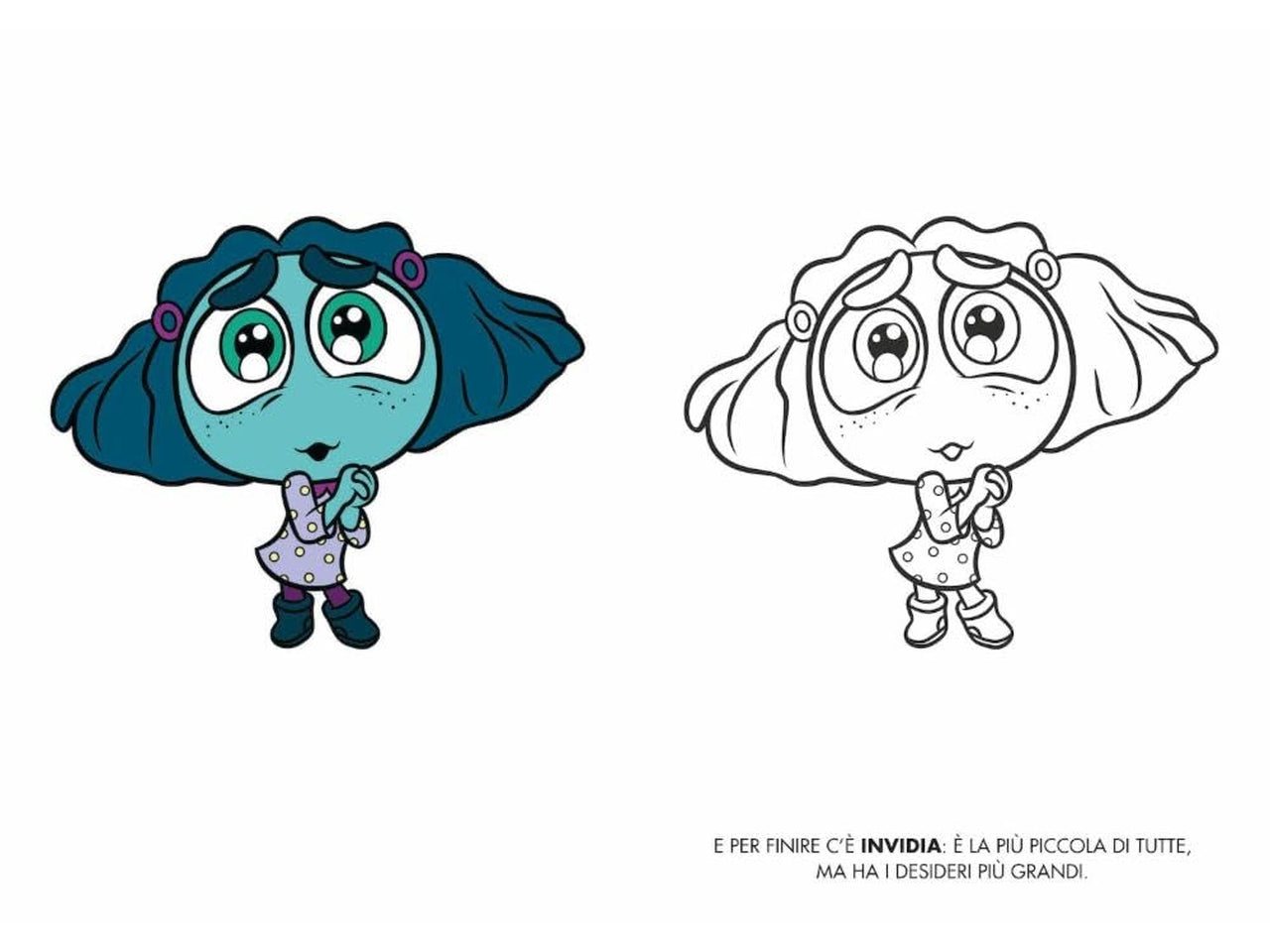 Libro inside out 2 - primo album da colorare