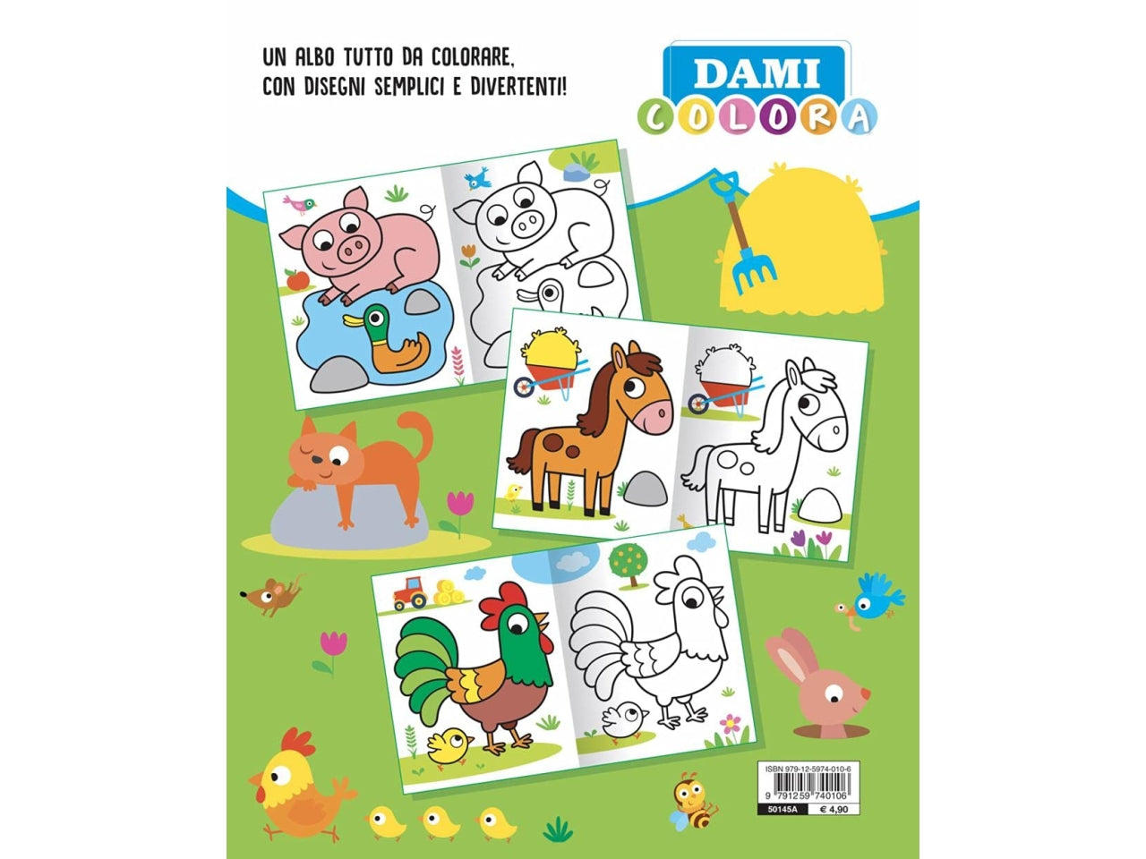 Libro dami editore dami colora la fattoria