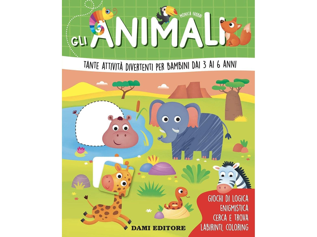 Libro dami editore gioca impara gli animali