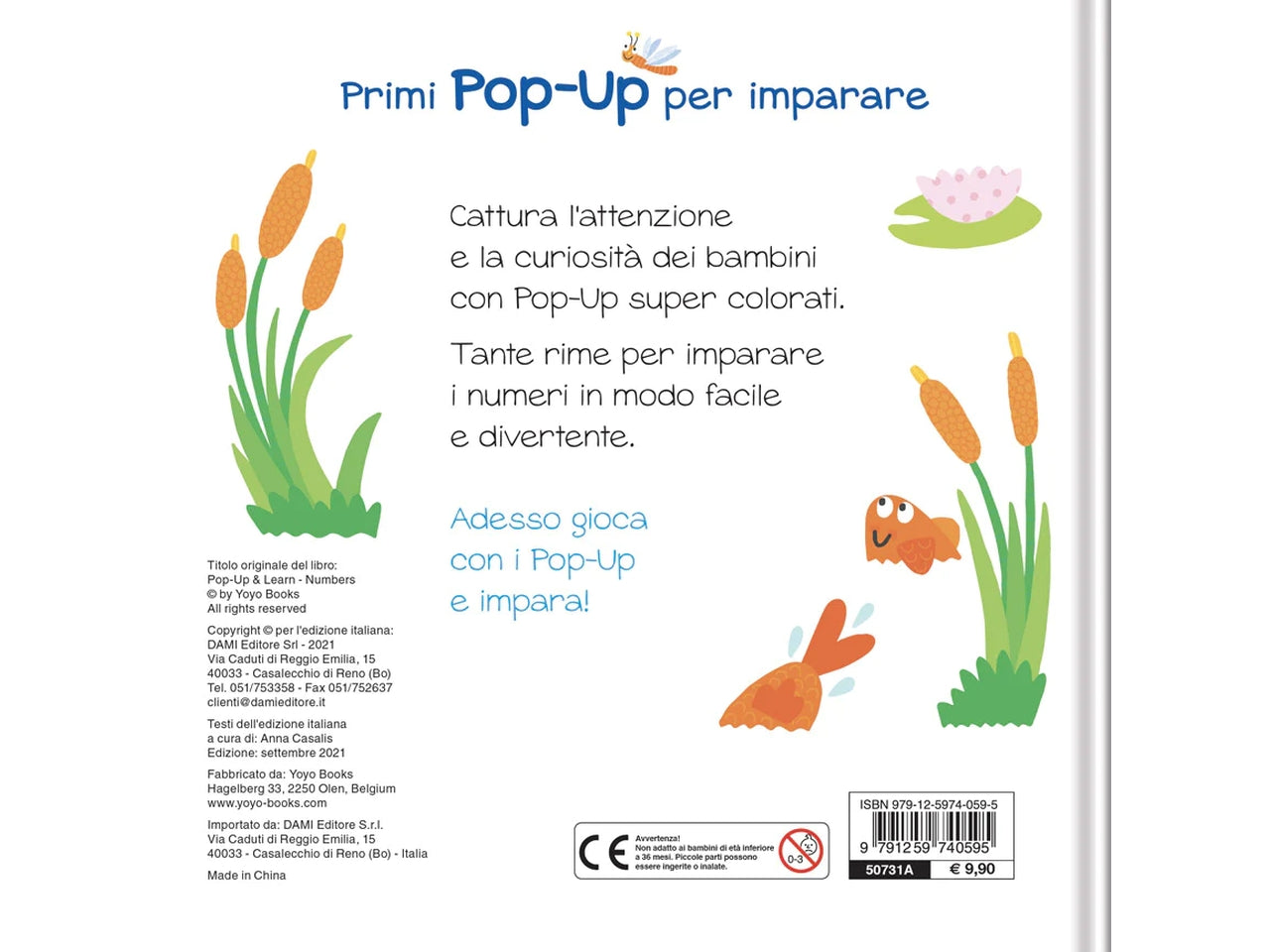 Libro dami editore primi pop-up per imparare numeri