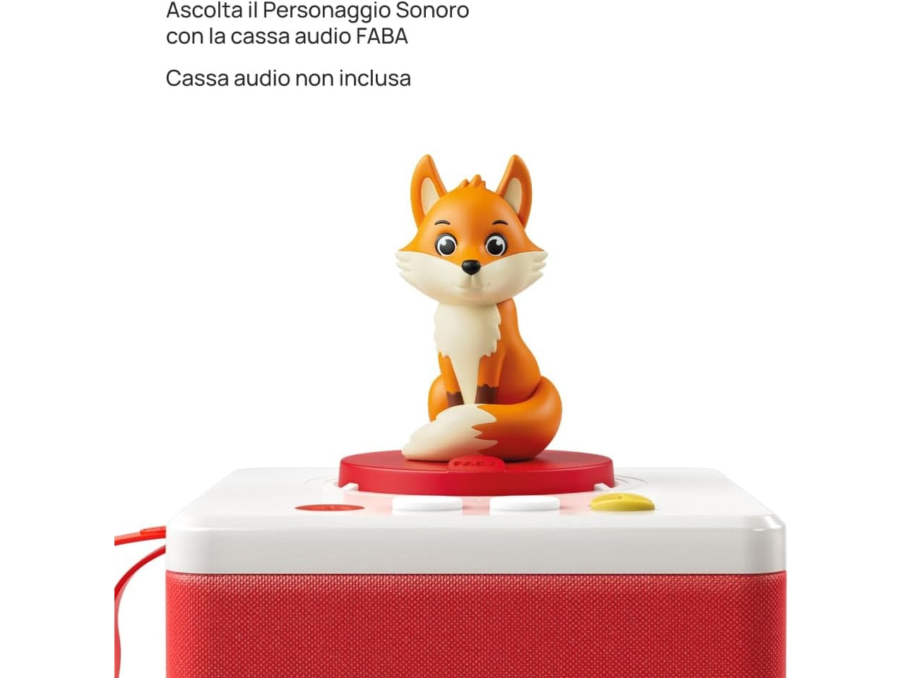Personaggio Sonoro Codarossa diventa grande Storie e fiabe sonore per Bambini e bambine 3-5 anni, Giocattolo con Contenuto Educativo, Versione Italiana | FABA