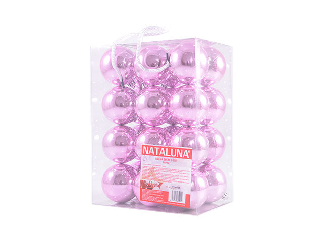sfera 6cm 24pz rosa
