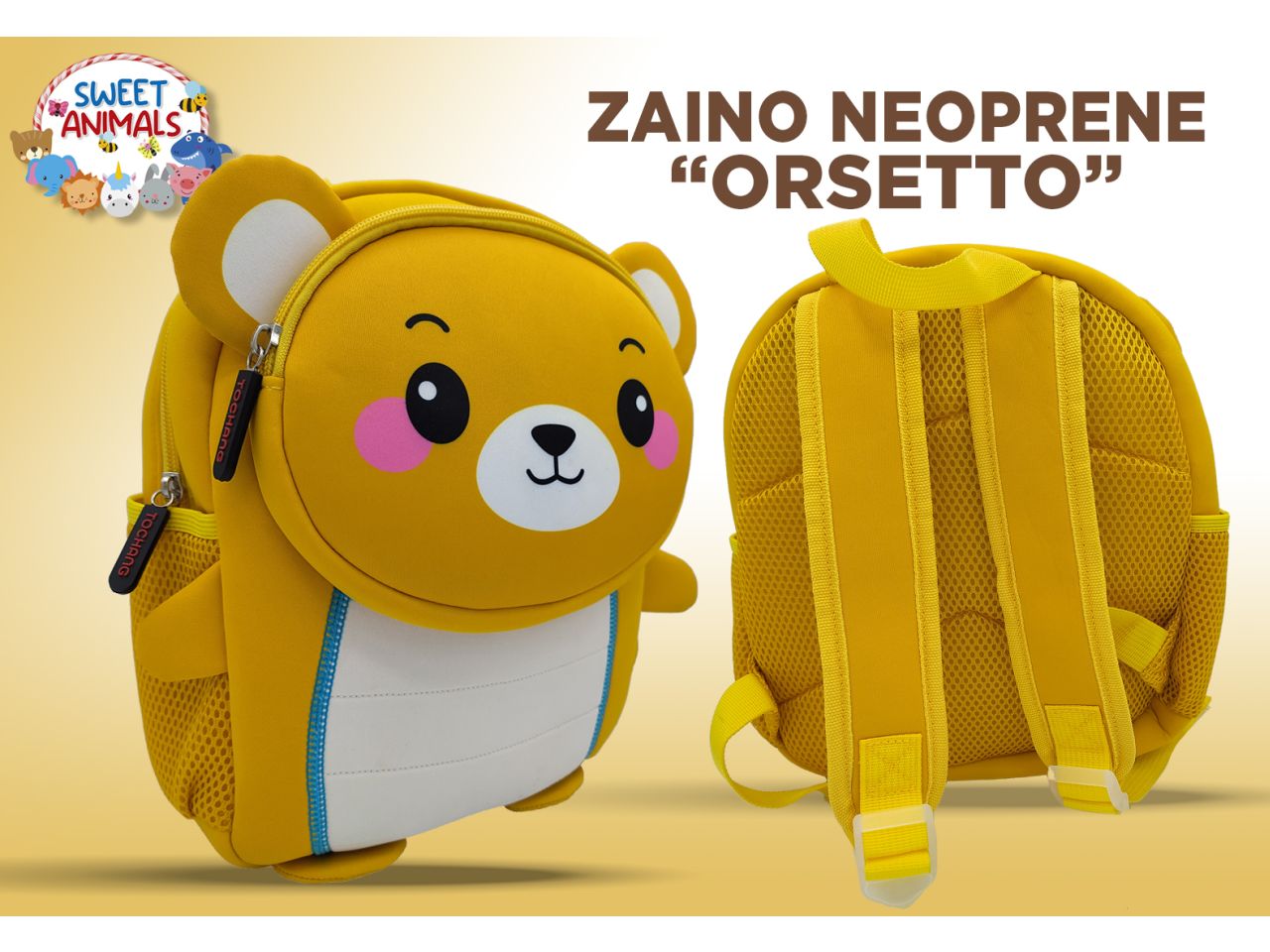 Zainetto orsetto in neoprene 27cm
