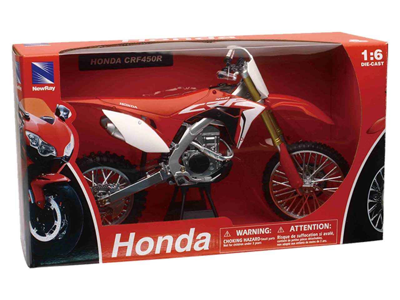 Honda scala 1:6 dirt bikes colori assortiti