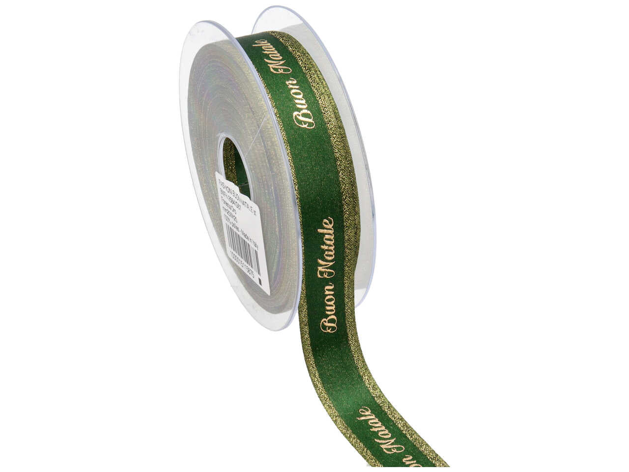 Nastro fashion buon natale st.ser.lam. oro 15mmx20mt foresta/oro