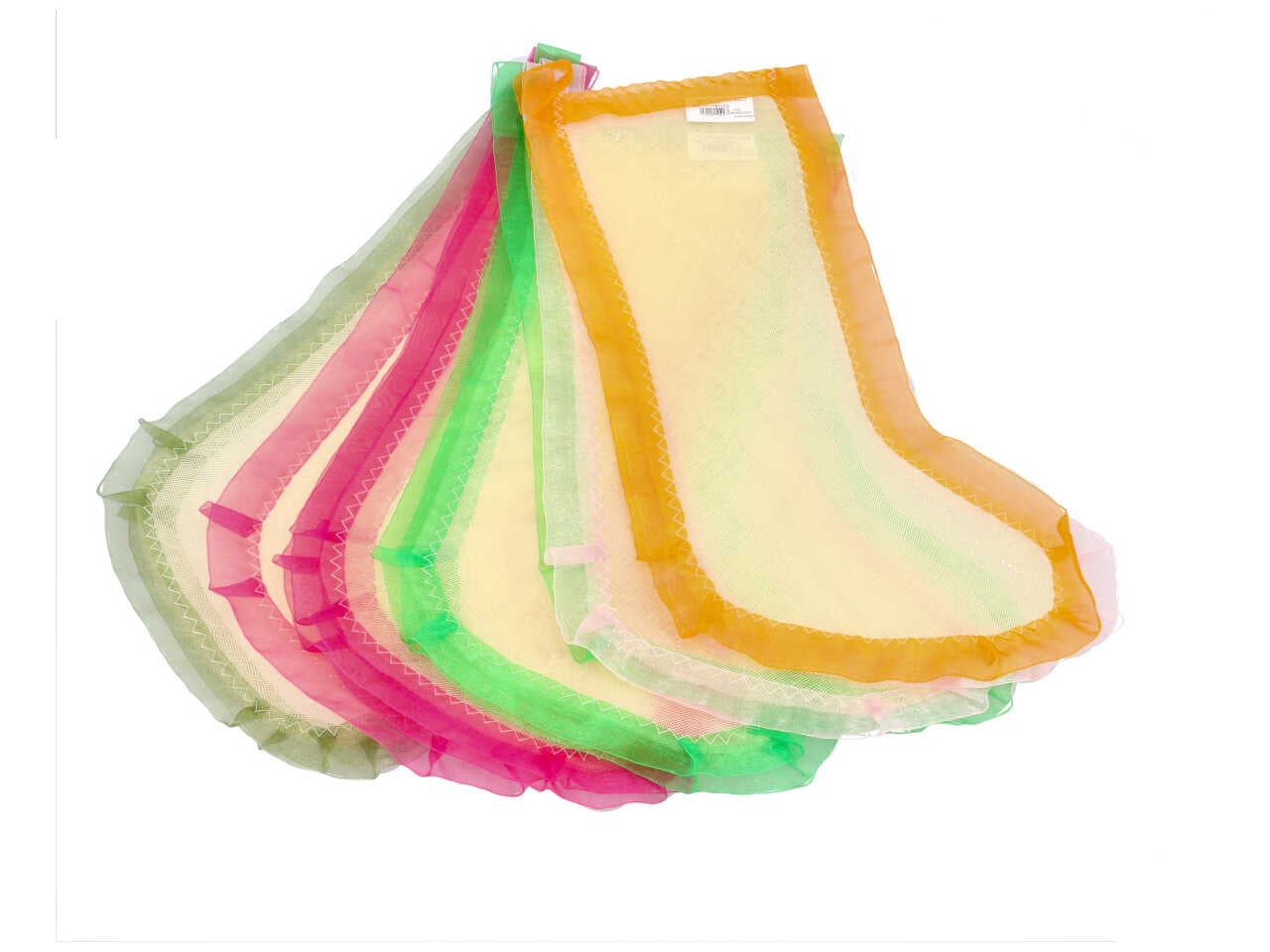 Calza tulle 35cm con bordo organce