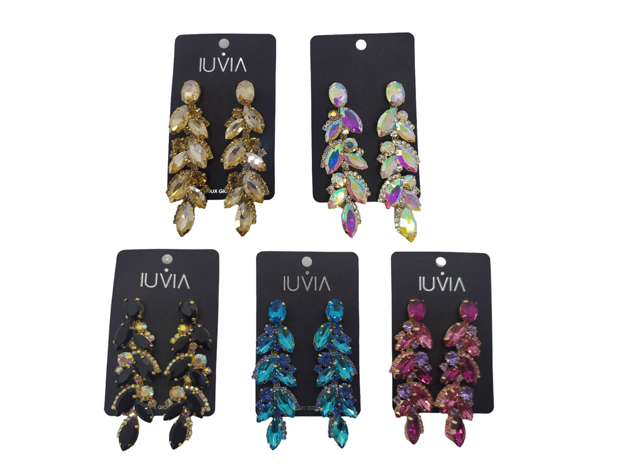 Orecchini con navette e strass