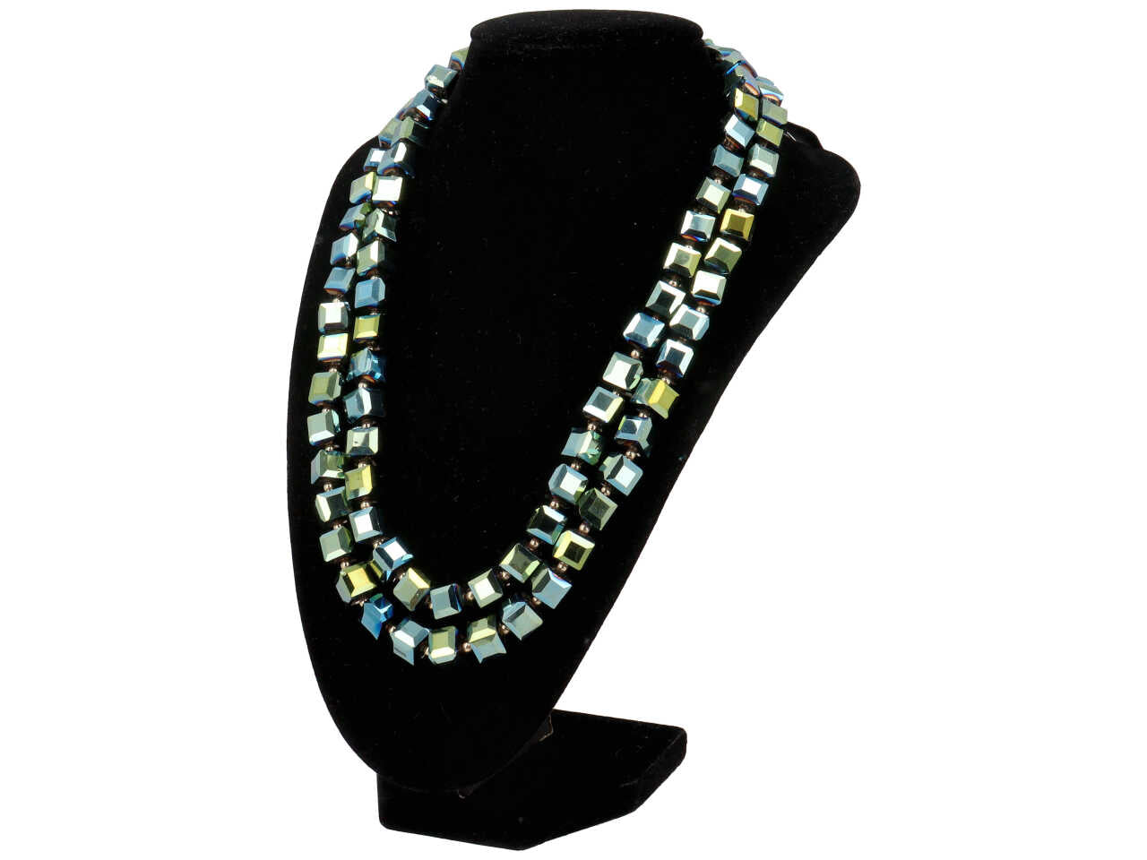Collana corta doppio giro cube