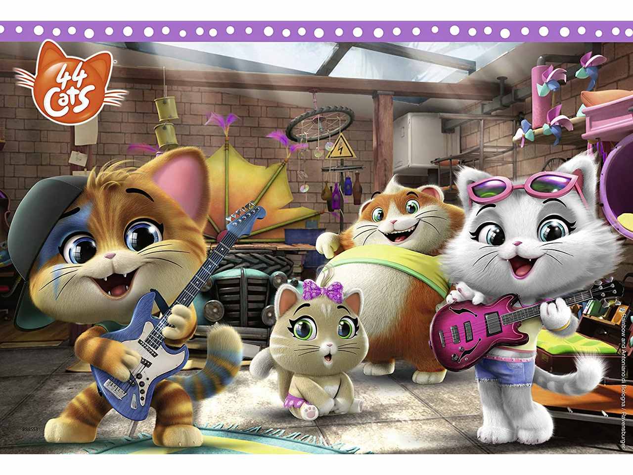 Puzzle 2x24 pezzi 44 gatti 05012 3
