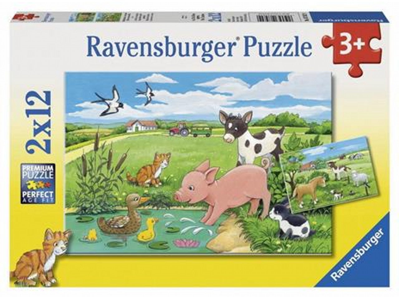 Puzzle 2x12 pezzi cuccioli di campagna 05151