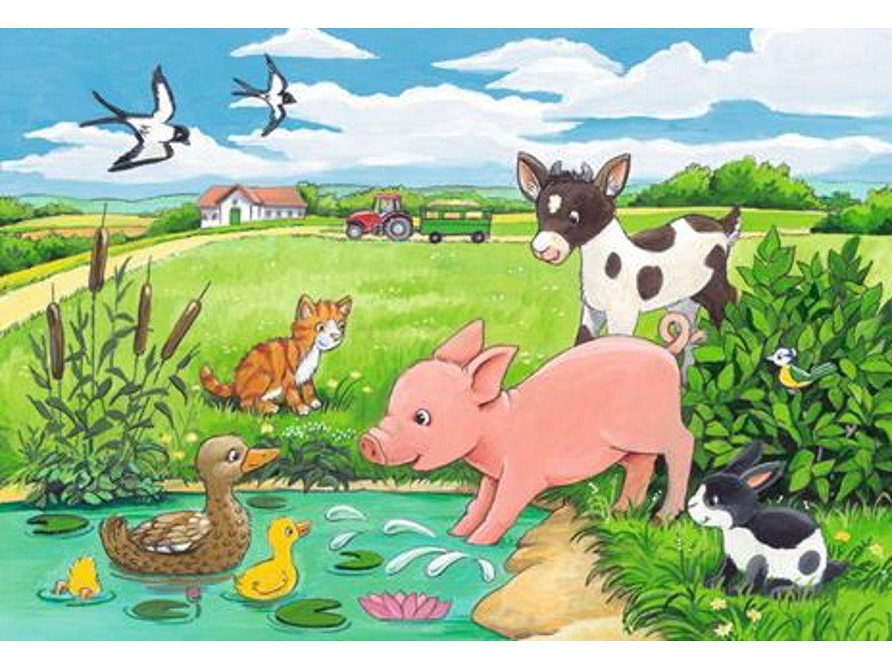Puzzle 2x12 pezzi cuccioli di campagna 05151