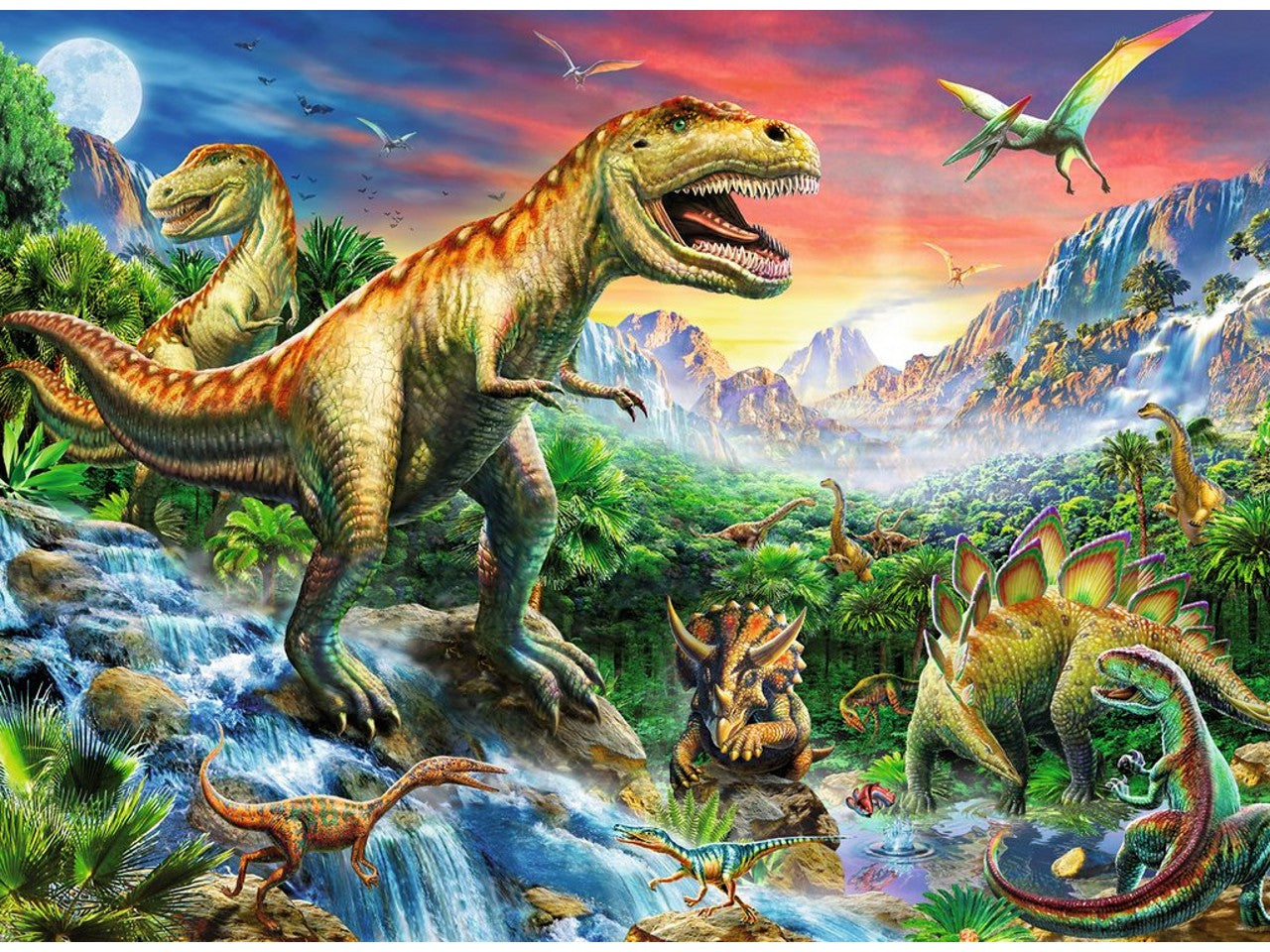 puzzle 100pz l'era dei dinosauri 10665