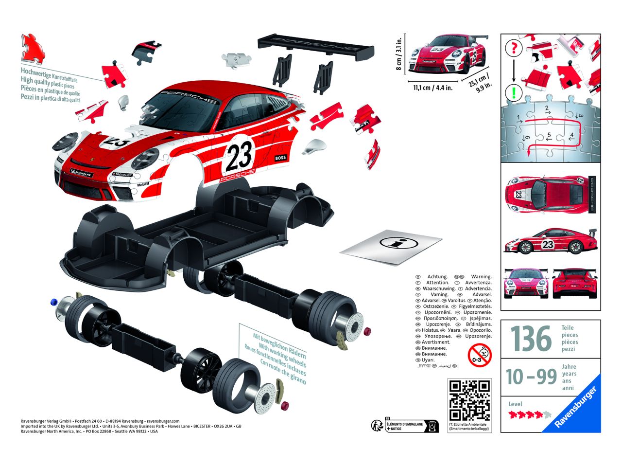 puzzle 3d porche salzburg