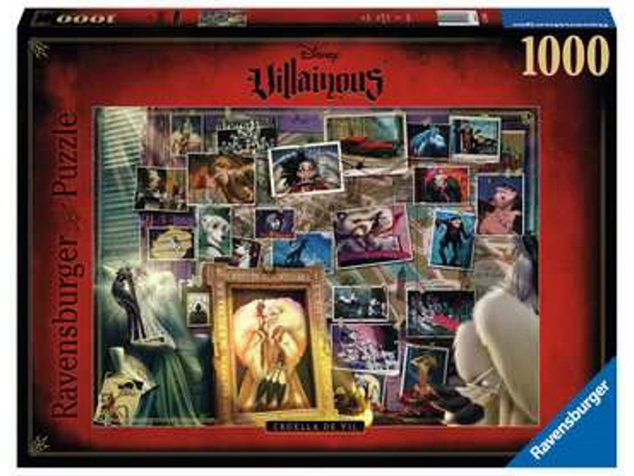 Puzzle 1000 pezzi villainous:crudelia de mon 16886