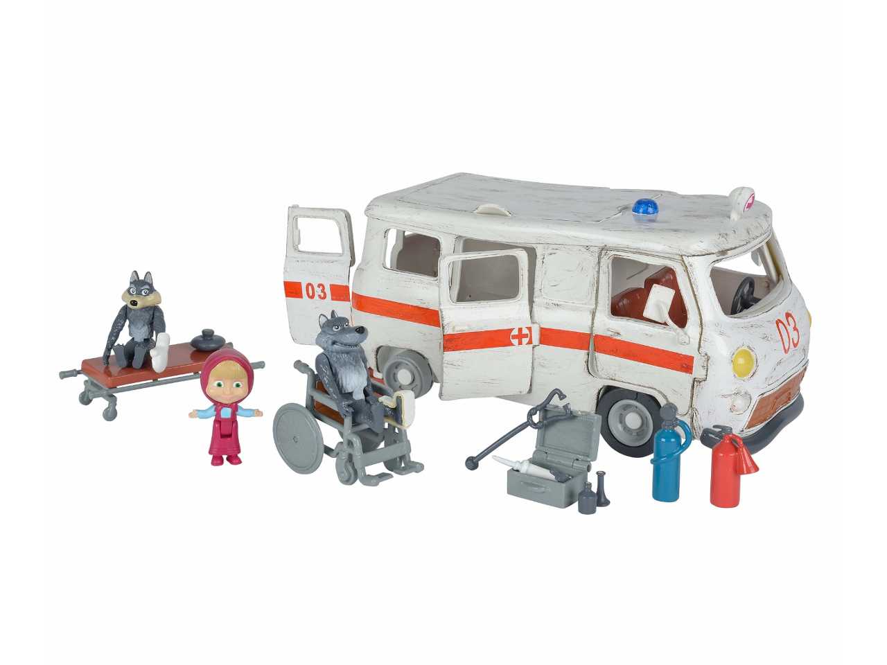 Masha e l'orso play set ambulanza 109309863