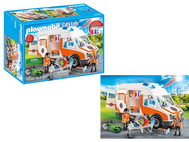 playmobil city action ambulanza 70049