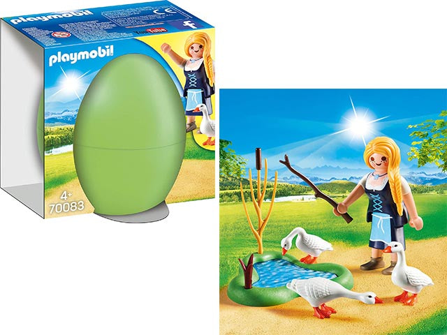Playmobil eggs ragazza con oche 70083