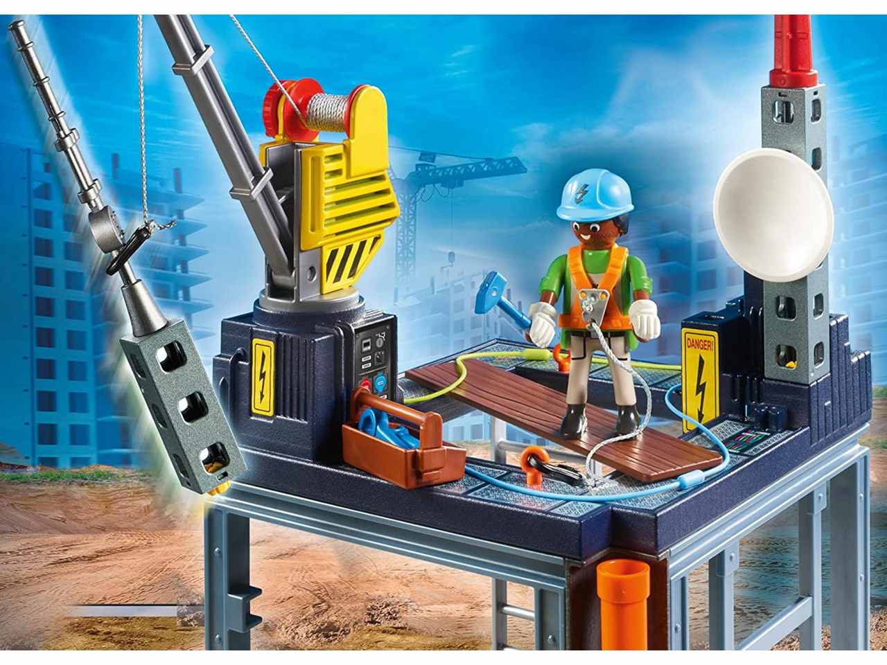 Playmobil cantiere c/montacarichi 70816