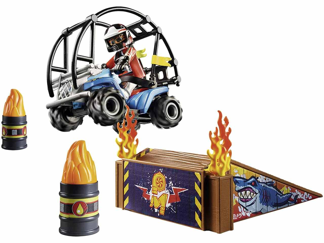 Playmobil quad c/rampa infuocata 70820