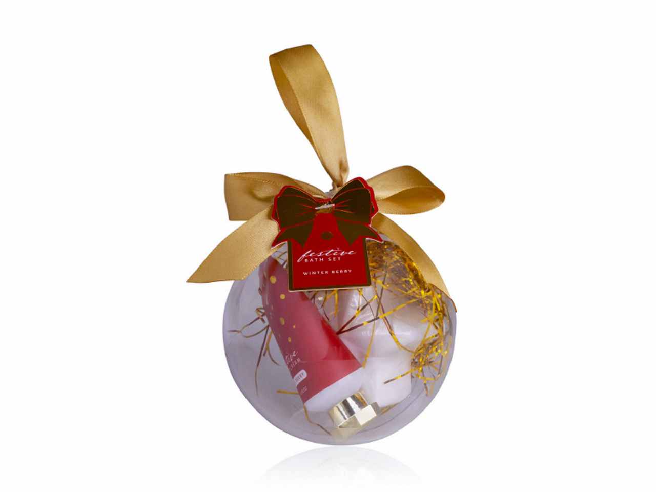 Set bagno palla di natale rosso 6056735