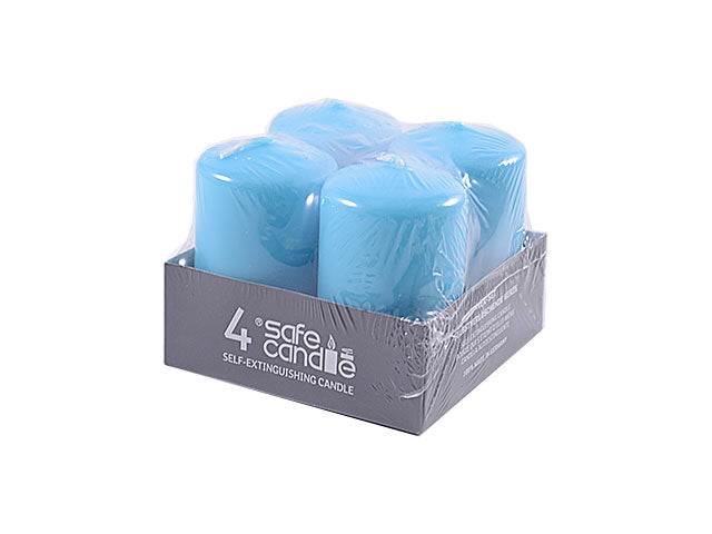 Candela moccolo colorata 50 4pz tur.8-f8050-4