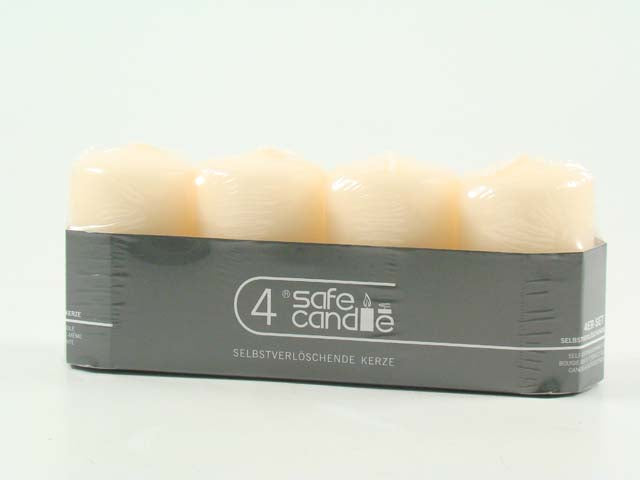 Candela moccolo colorata 04 4pz cre.8-f8050-4