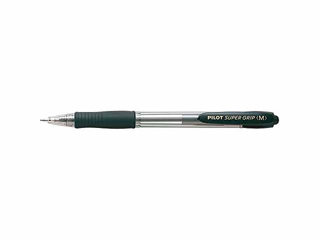 penna a sfera pilot supergrip ricaricabile con refill nero 0,7 mm