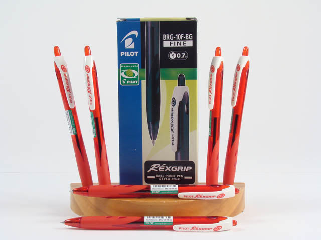 Penna scatto rexgrip f 10pz rosso 0.7