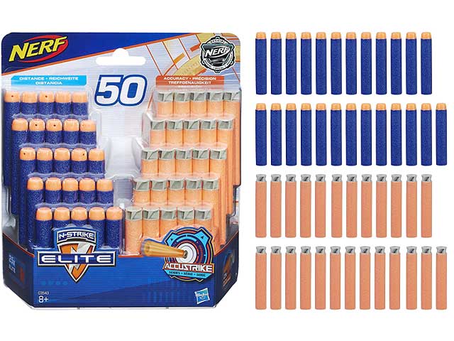 nerf 50 dart elite accustrike refil c3543