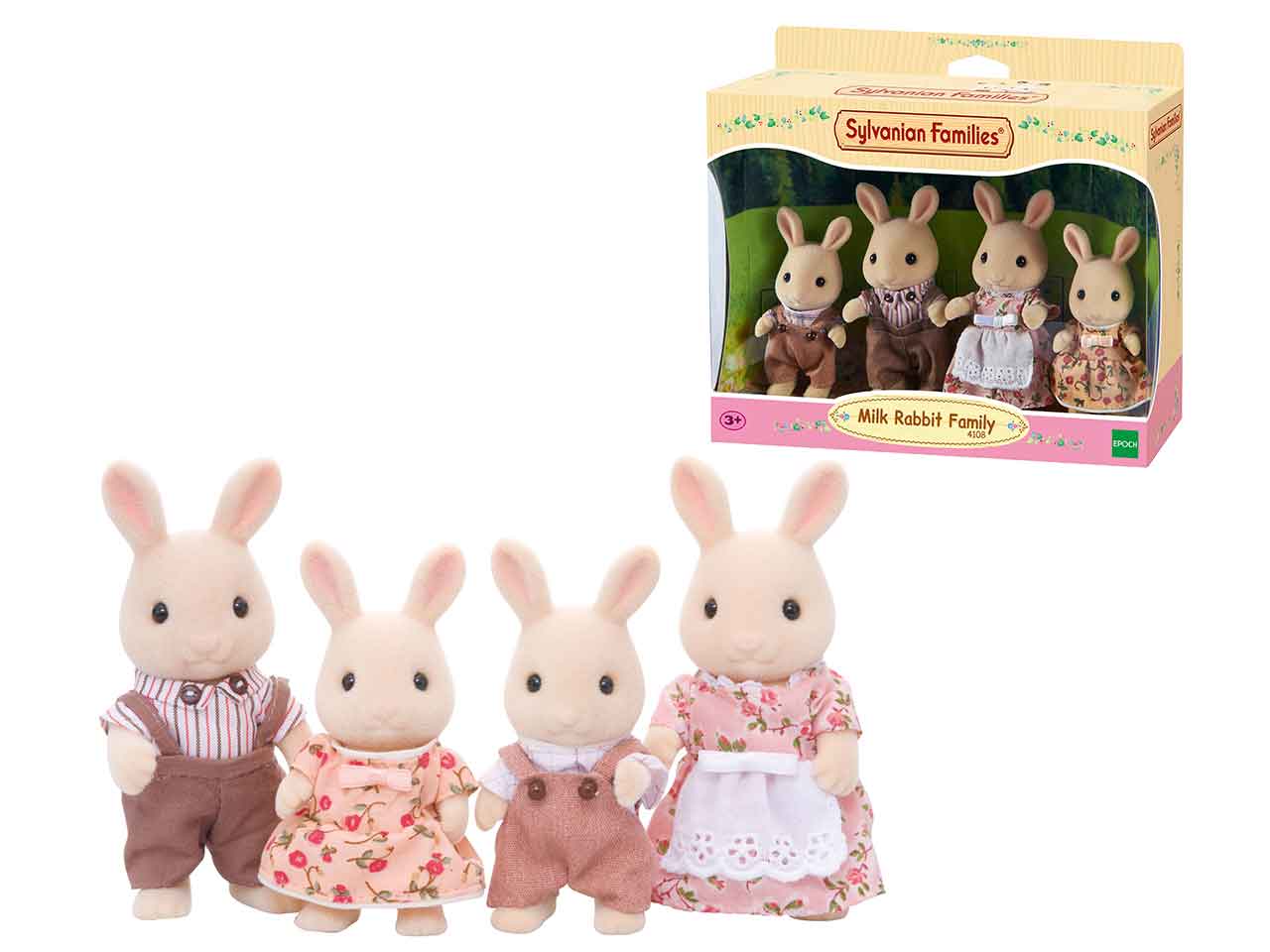 Sylvanian families fam.coniglio latte 4108