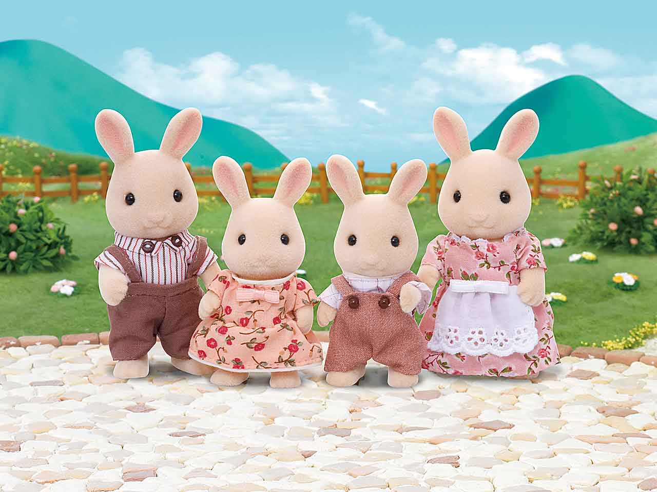 Sylvanian families fam.coniglio latte 4108