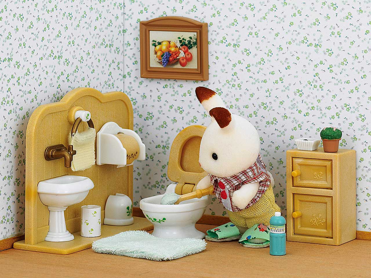 Sylvanian families fratello coniglio bagno 5015