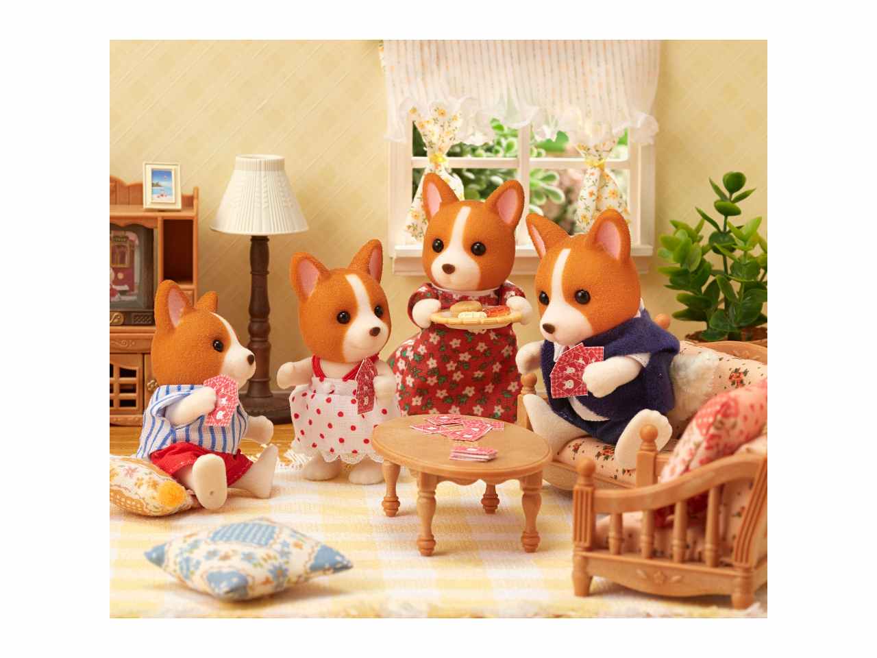 Sylvanian families famiglia corgi 05509