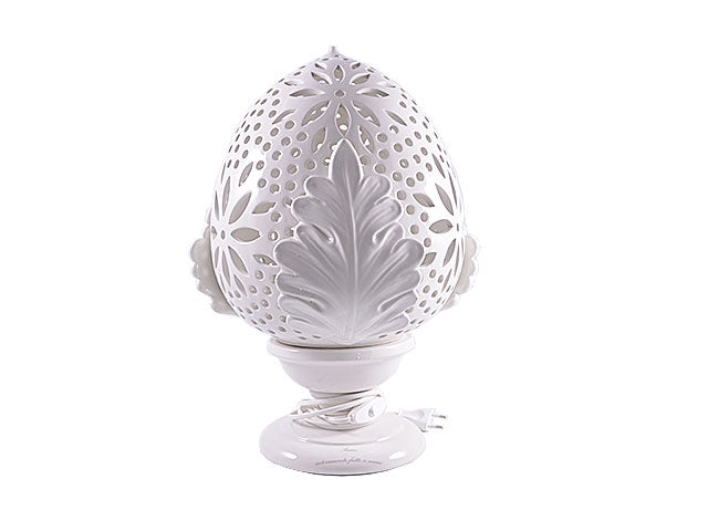 Lampada ceramica 45cm crema