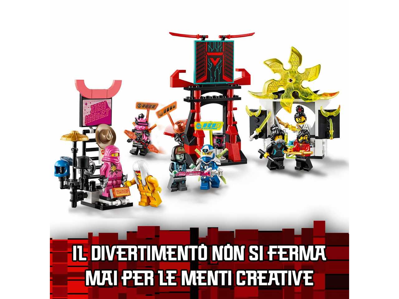 lego ninjago il mercato dei ninja gamers.
