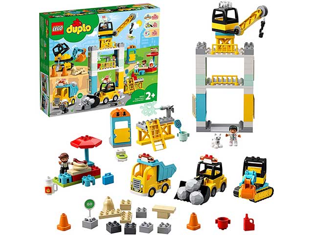 lego duplo cantiere edile c/gru 10933
