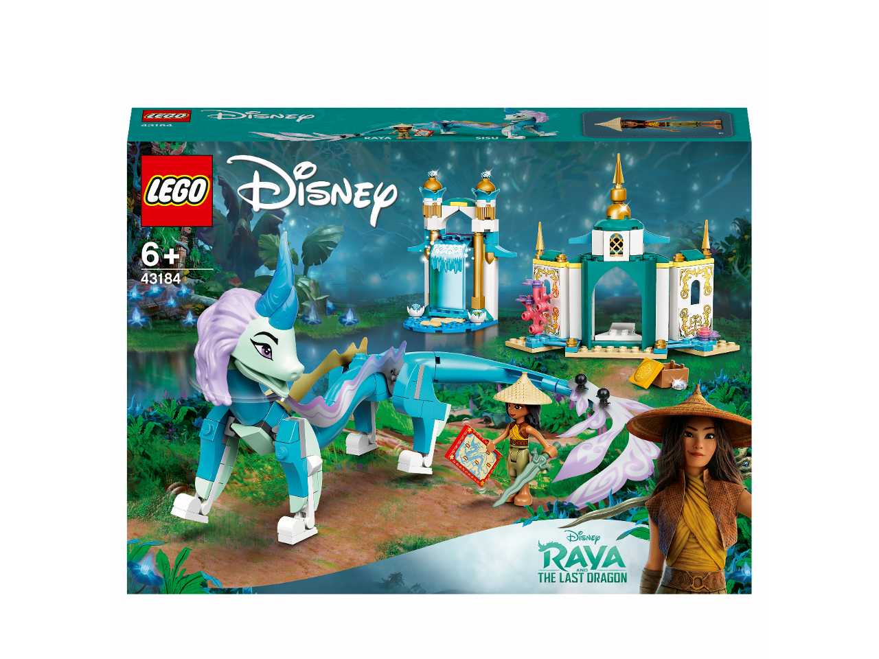 Lego disney princess raya and sisu dragon.