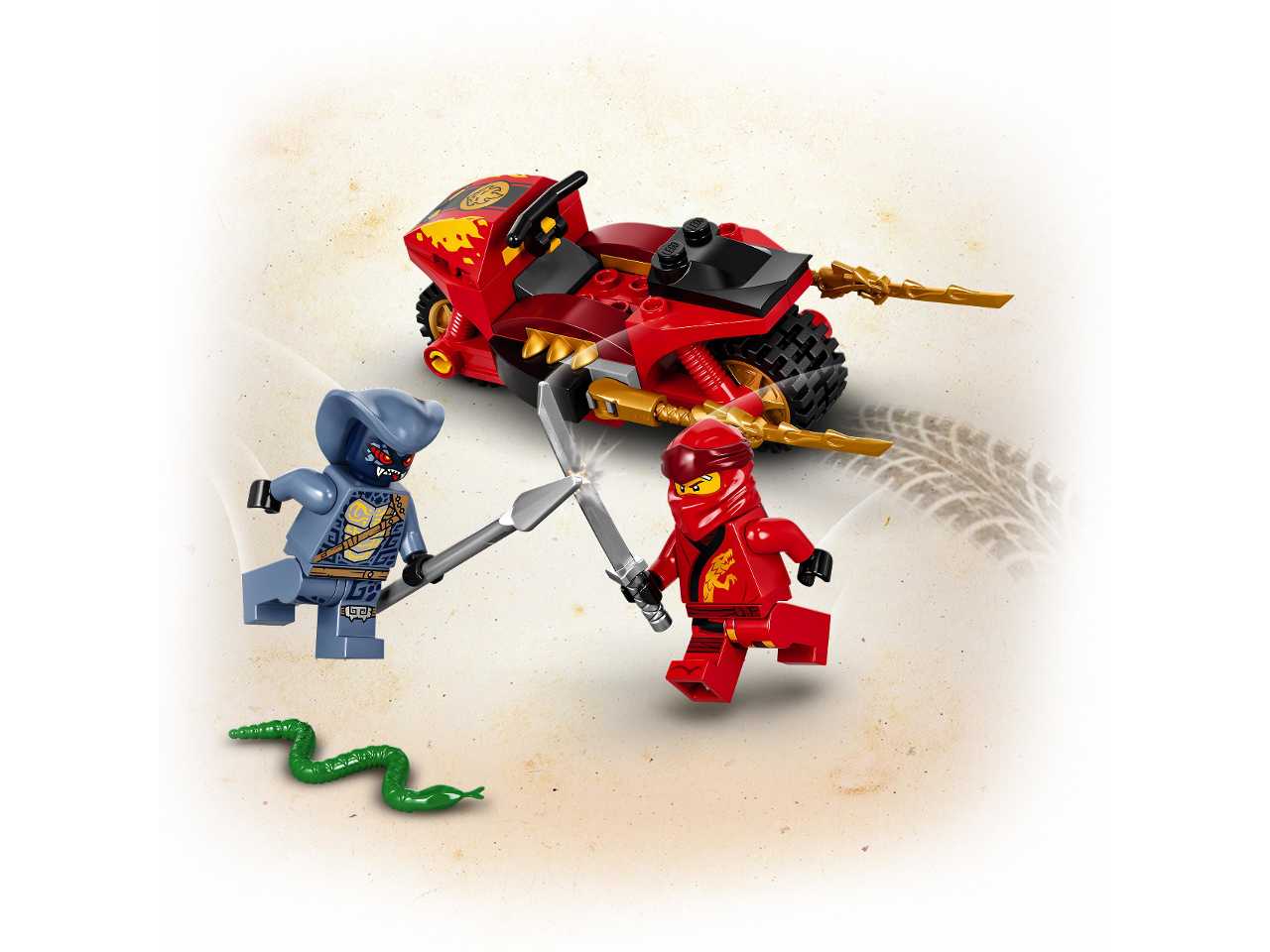Lego ninjago la moto di kai.