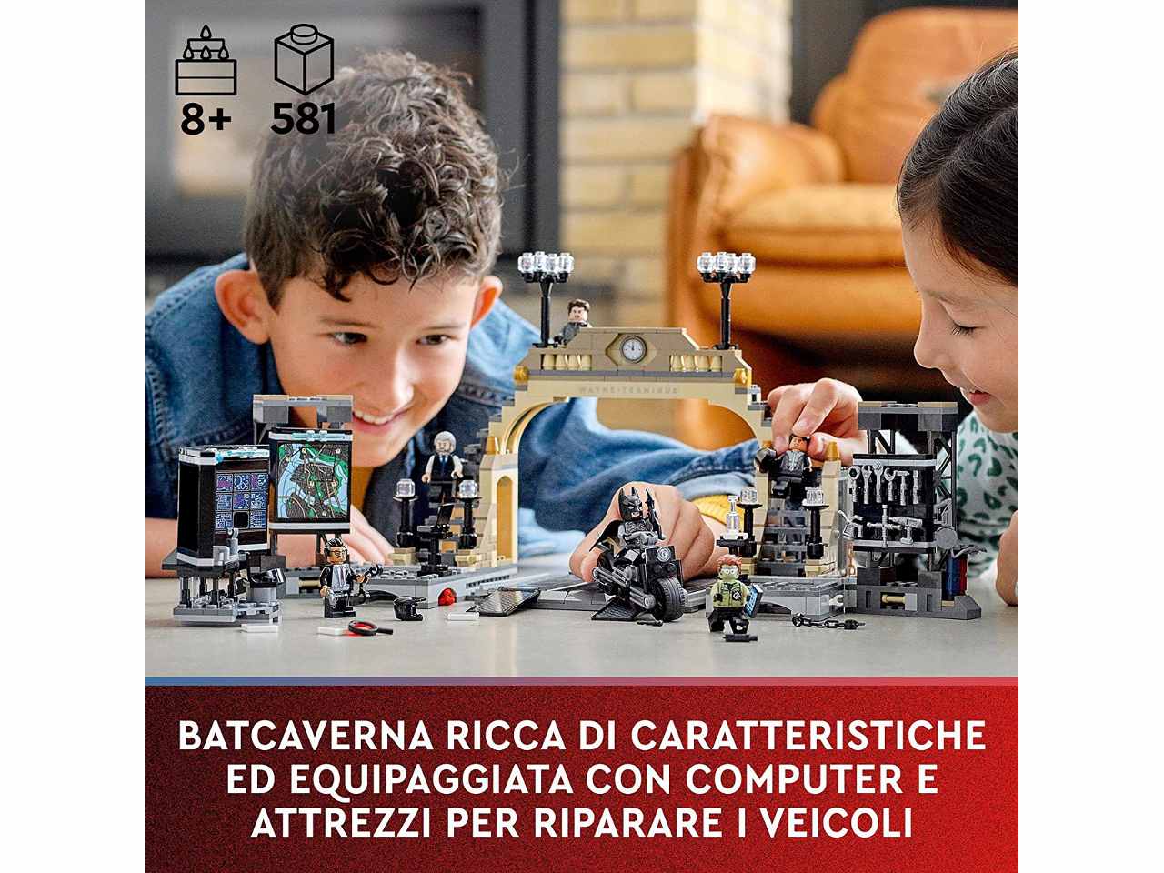 Lego dc batcaverna faccia a faccia c/the riddler 7
