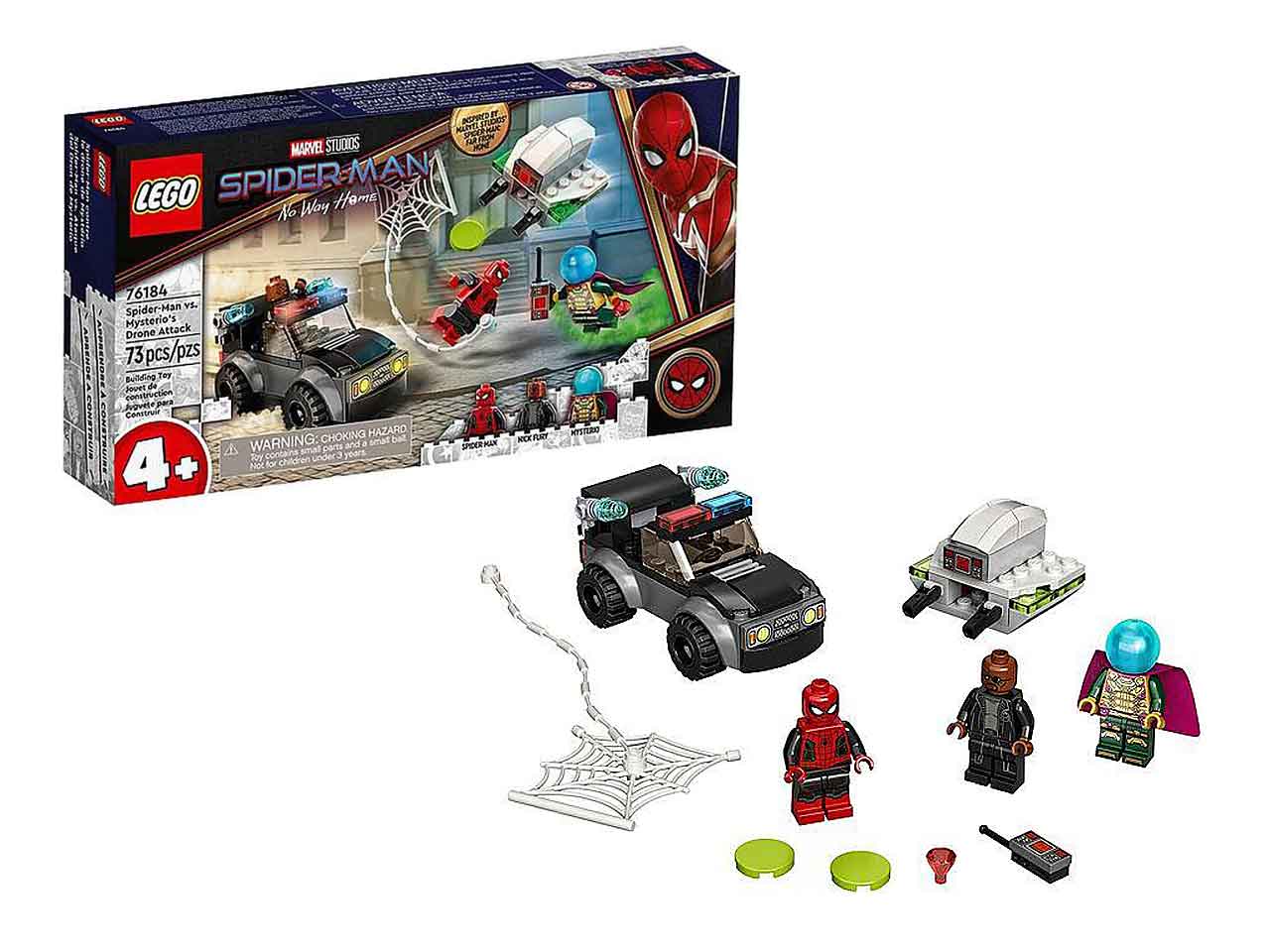 Lego marvel spiderman e l'att.con il drone 76184
