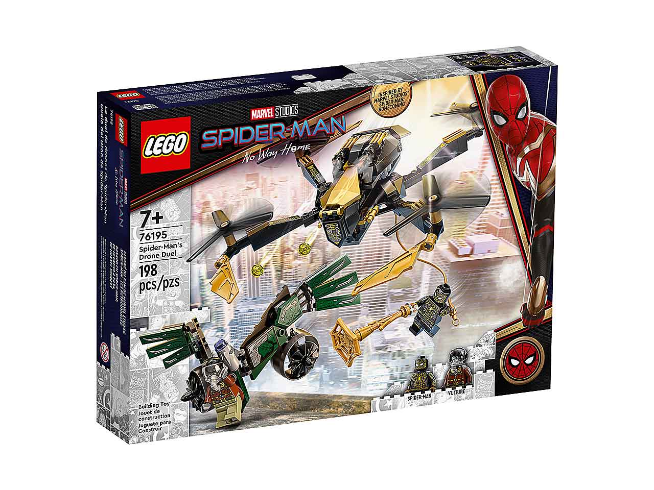 Lego marvel duello c/il drone di spiderman 76195