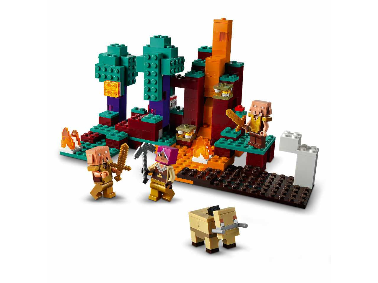Lego minecraft la warped forest.