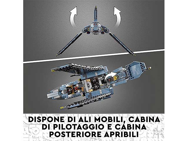 Lego star wars shuttle di att.the bad batch 75314