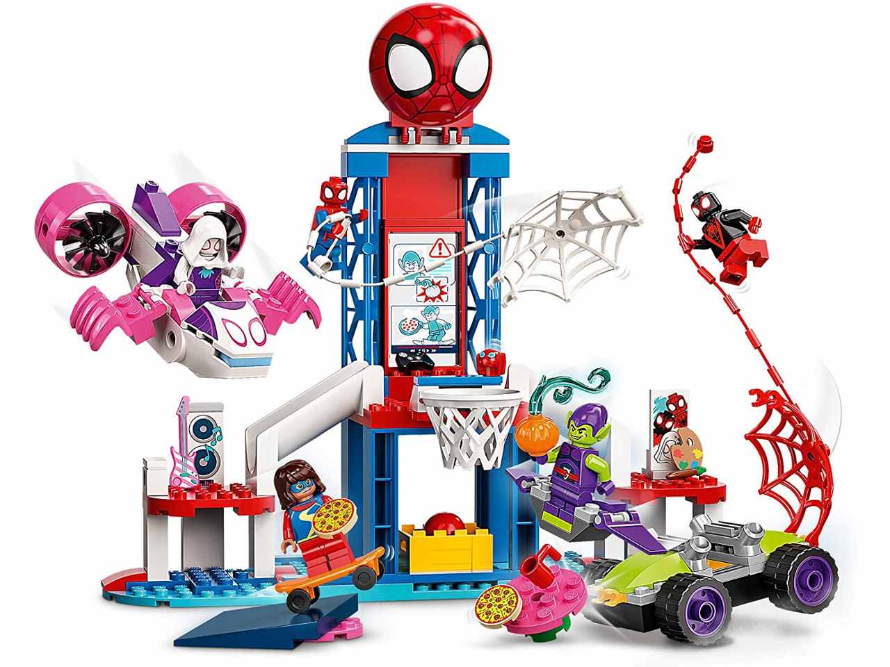 Lego spidey webquarters di spider-man 10784