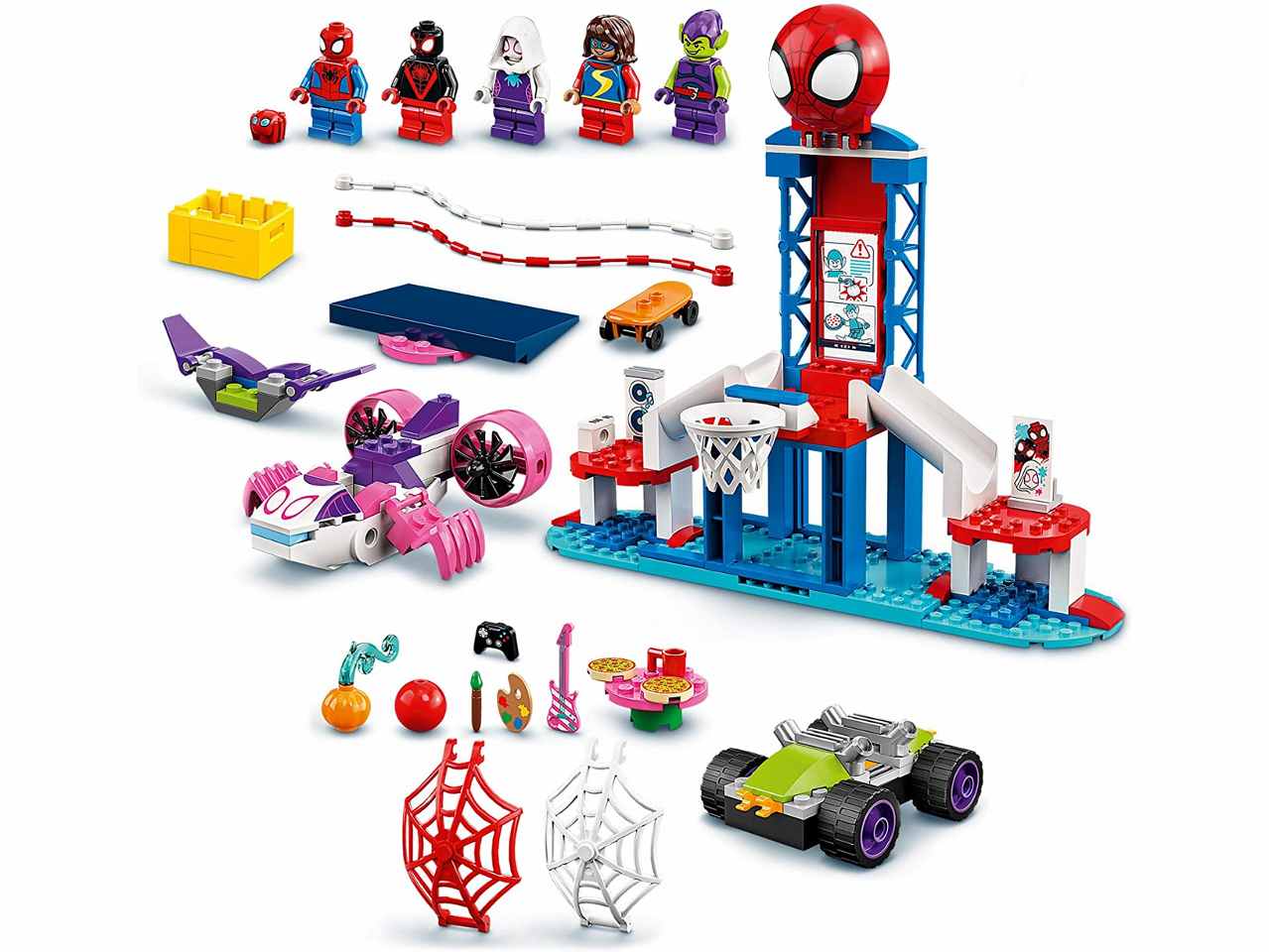 Lego spidey webquarters di spider-man 10784