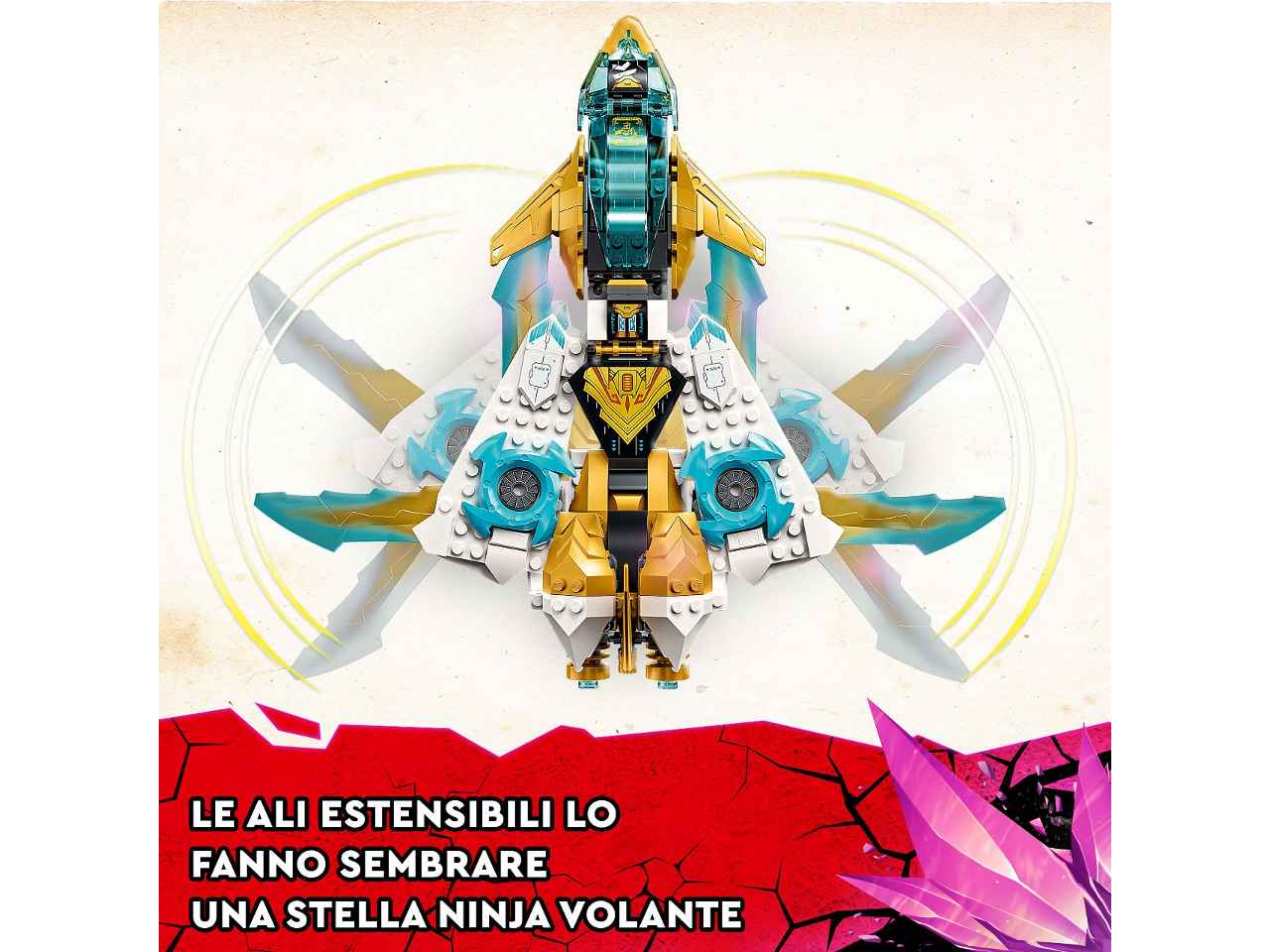 Lego ninjago jet dragone d'oro di zane 71770