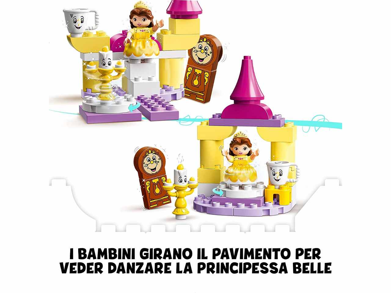 Lego duplo princess la sala di belle 10960