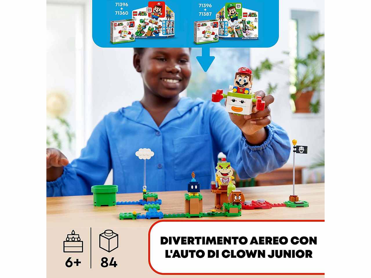 Lego super mario clown koopa di bowser jr 71396